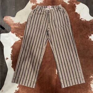 Striped Brown and White Pants